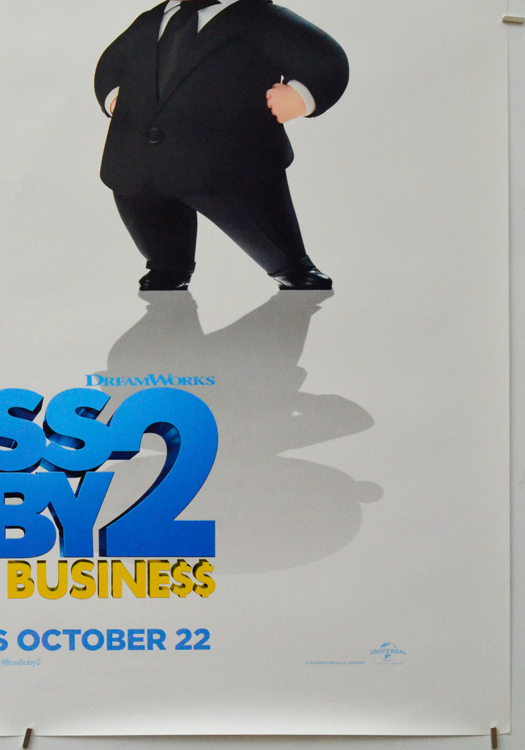 The Boss Baby 2: Family Business (Bottom Right) Cinema One Sheet Movie Poster 