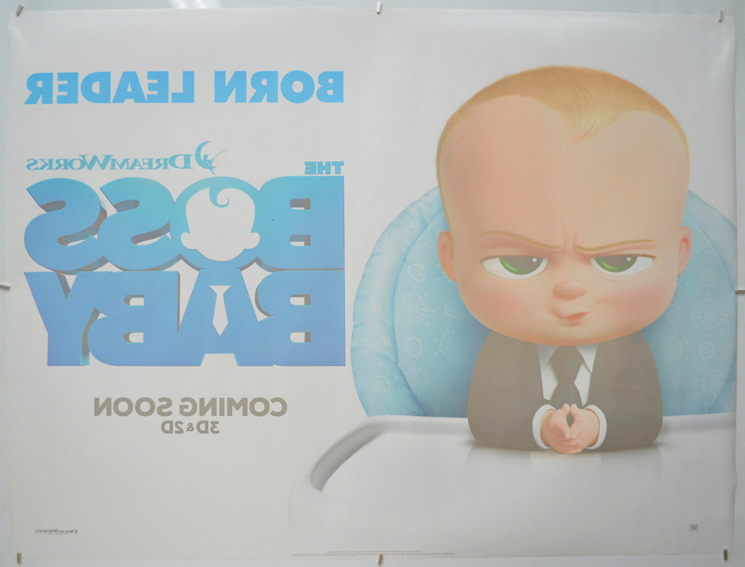 The Boss Baby (Back) Cinema Quad Movie Poster 