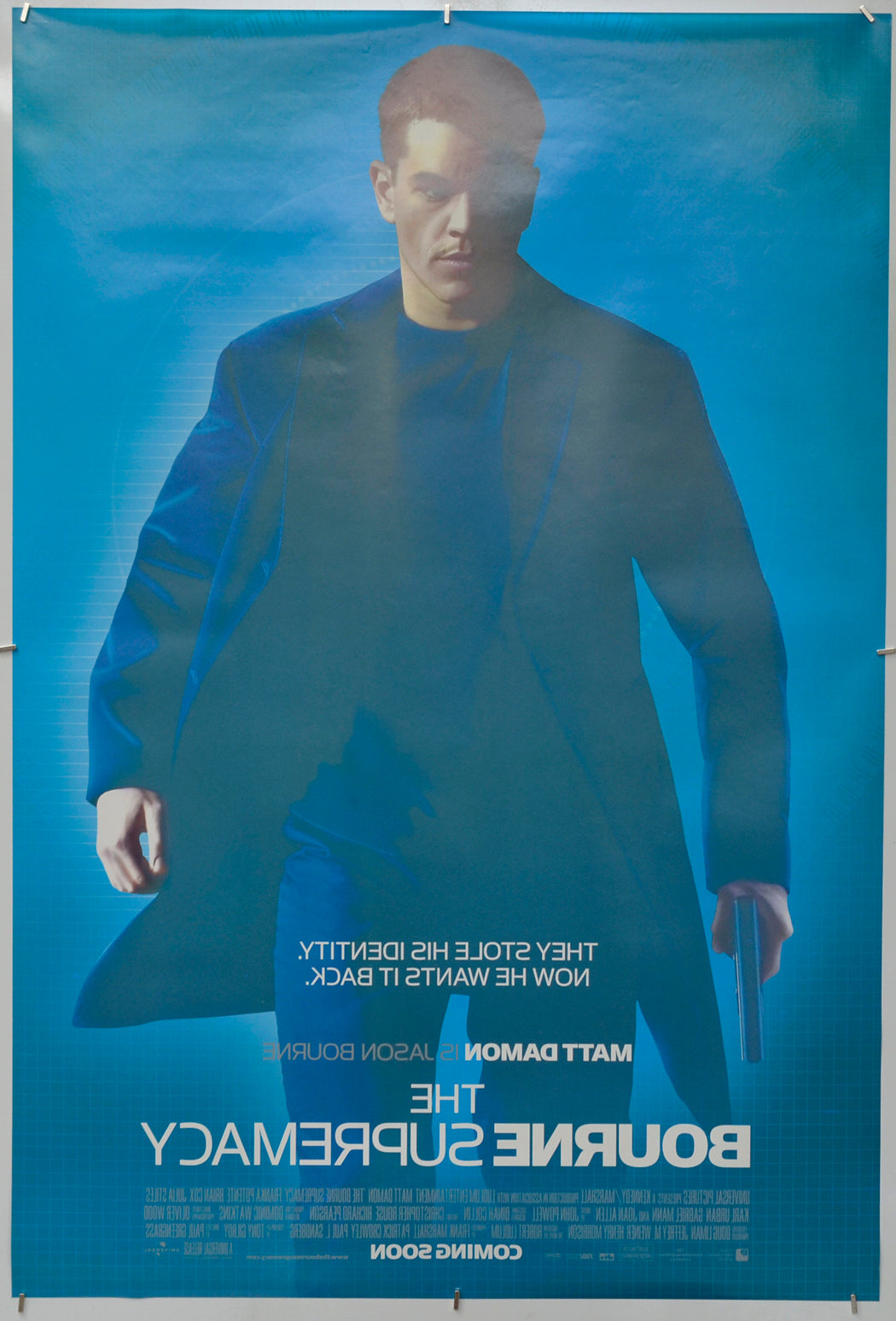 The Bourne Supremacy (Back) Cinema One Sheet Movie Poster 