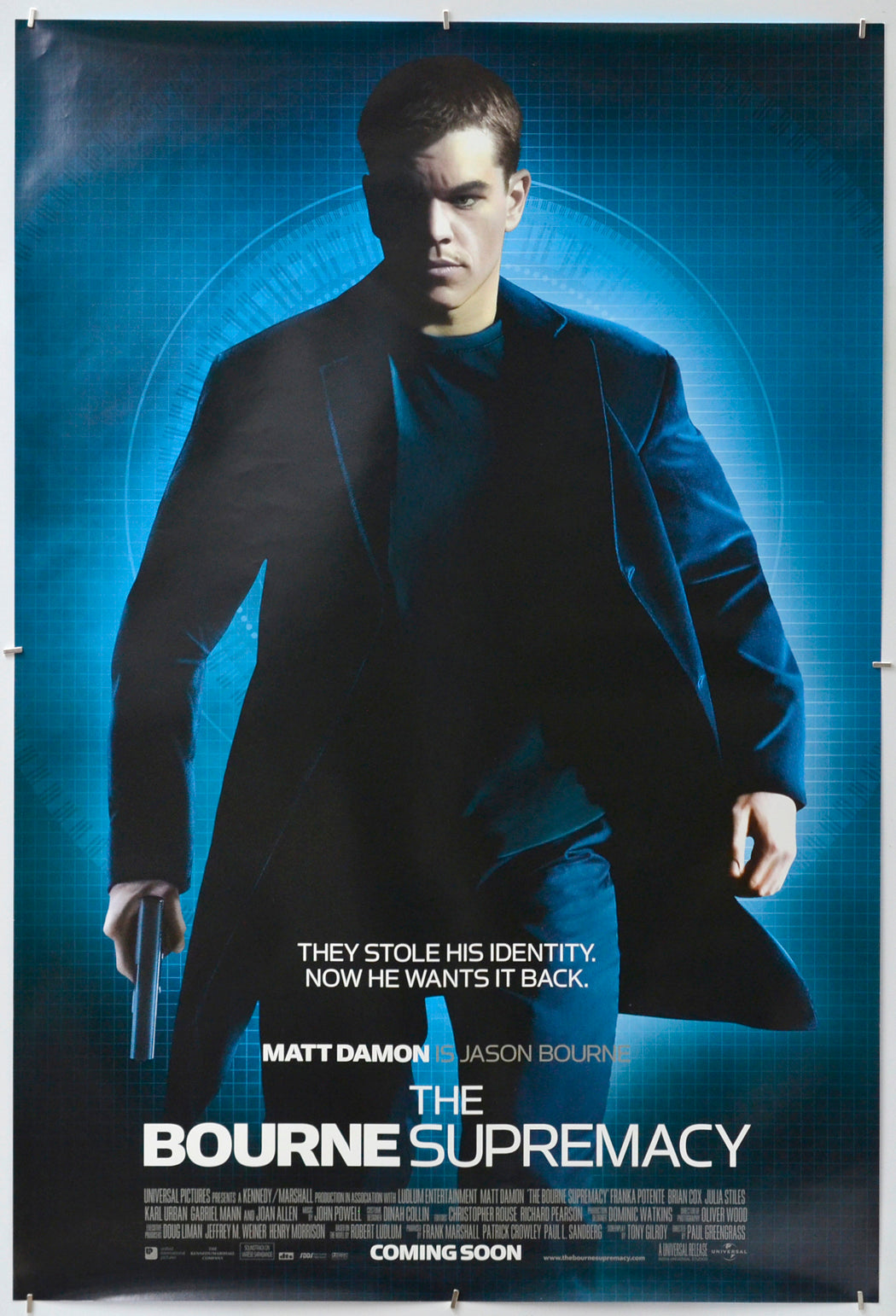 The Bourne Supremacy - Original One Sheet Poster - Film Poster - Movie Poster 