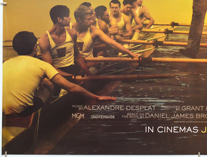 The Boys In The Boat (Bottom Left) Cinema Quad Movie Poster 