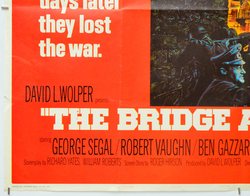 The Bridge At Remagen (Bottom Left) Cinema Quad Movie Poster 