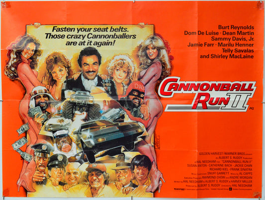 The Cannonball Run II - Original Quad Poster - Film Poster - Movie Poster