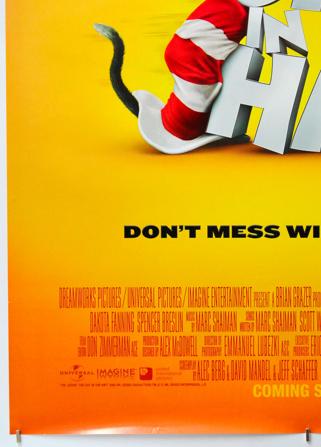 The Cat In The Hat (Bottom Left) Cinema One Sheet Movie Poster 