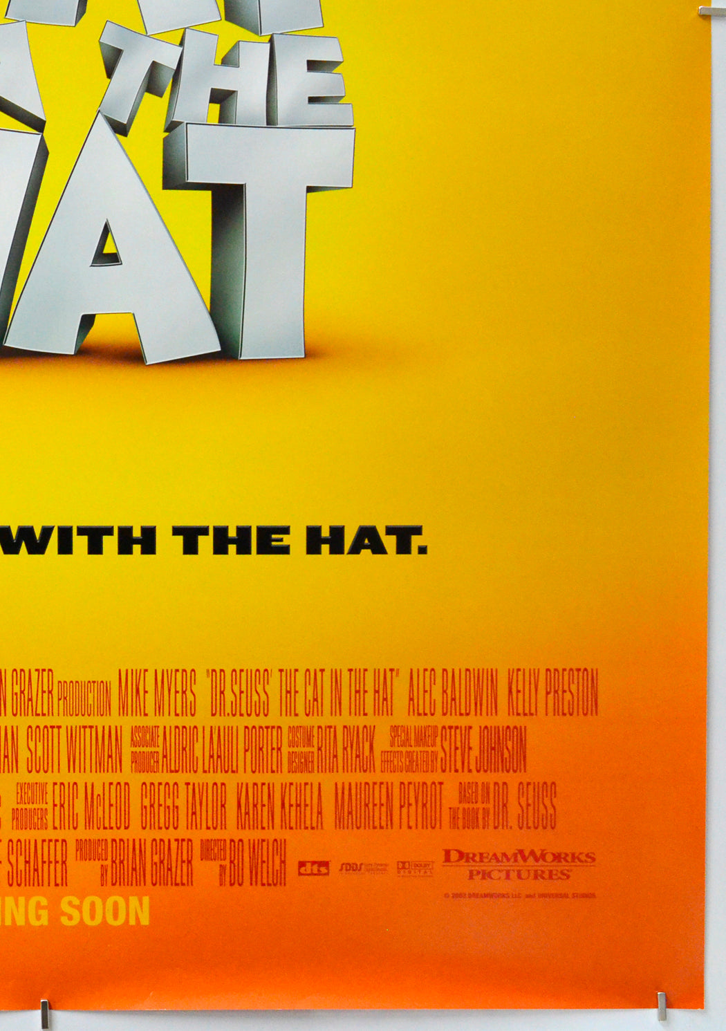 The Cat In The Hat (Bottom Right) Cinema One Sheet Movie Poster 