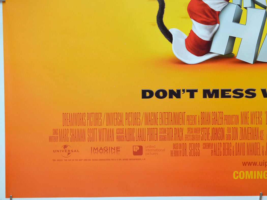 The Cat In The Hat (Bottom Left) Cinema Quad Movie Poster 