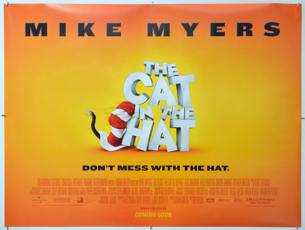 The Cat In The Hat - Original Quad Poster - Film Poster - Movie Poster