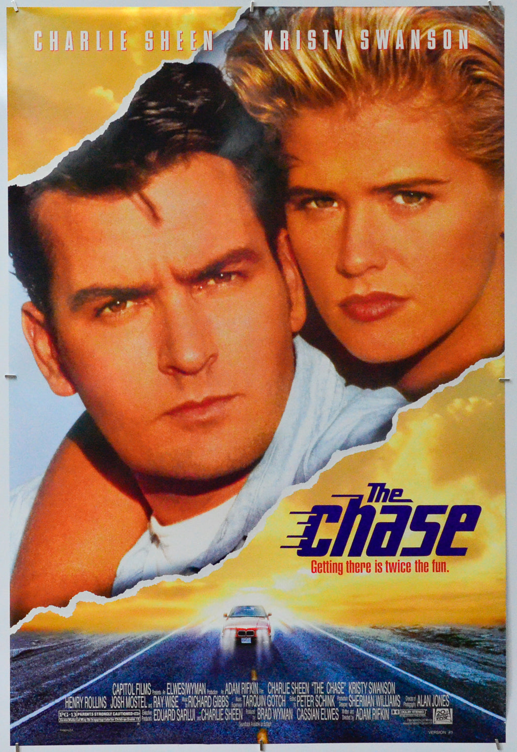 The Chase - Original One Sheet Poster - Film Poster - Movie Poster 