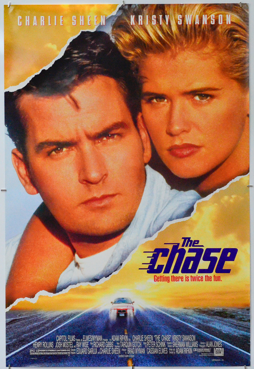 The Chase - Original One Sheet Poster - Film Poster - Movie Poster 