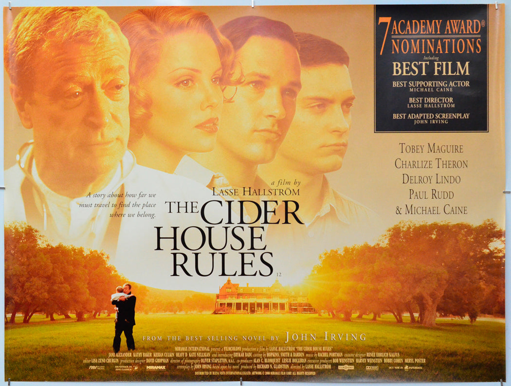 The Cider House Rules - Original Quad Poster - Film Poster - Movie Poster