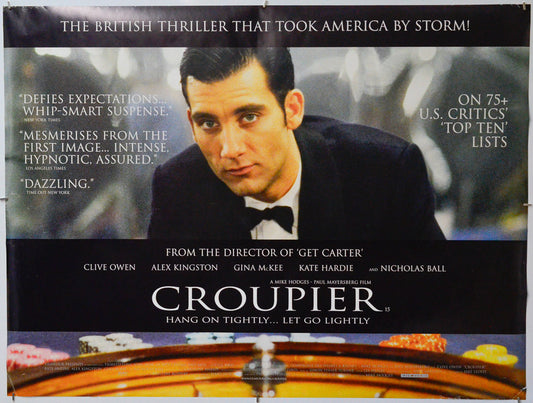 The Croupier - Original Quad Poster - Film Poster - Movie Poster