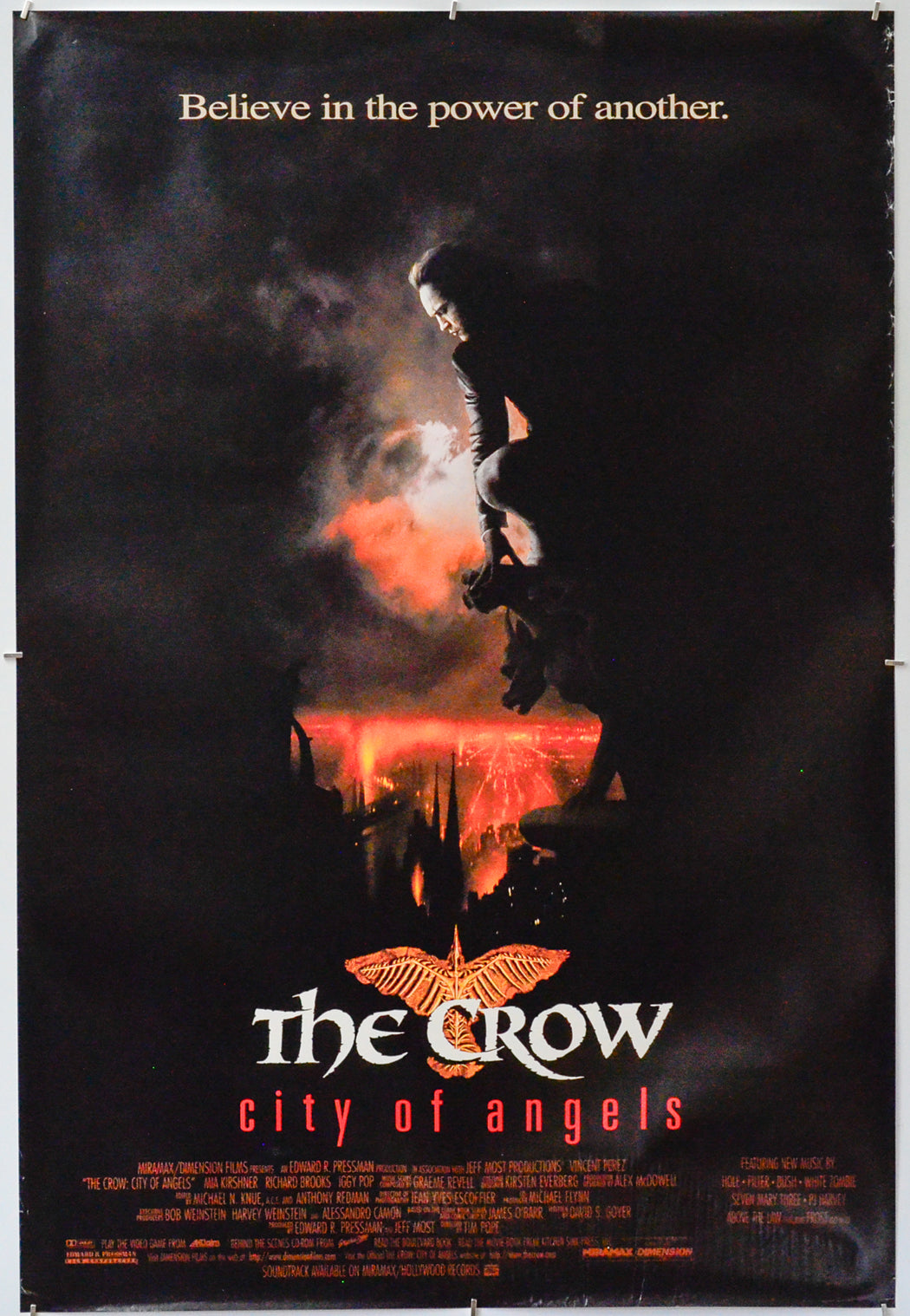 The Crow II : City Of Angels - Original One Sheet Poster - Film Poster - Movie Poster 