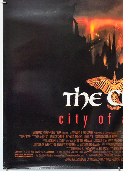 The Crow II : City Of Angels (Bottom Left) Cinema One Sheet Movie Poster 