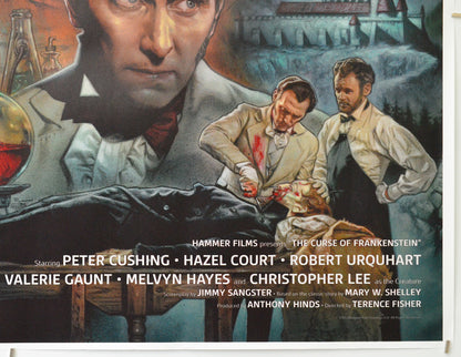 The Curse Of Frankenstein (Bottom Right) Cinema Quad Movie Poster 