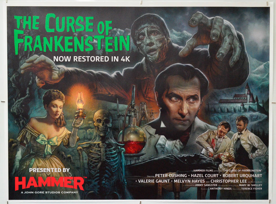 The Curse Of Frankenstein - Original Quad Poster - Film Poster - Movie Poster