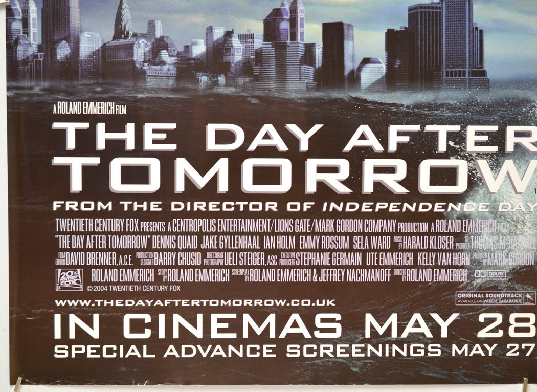 The Day After Tomorrow (Bottom Left) Cinema Quad Movie Poster 