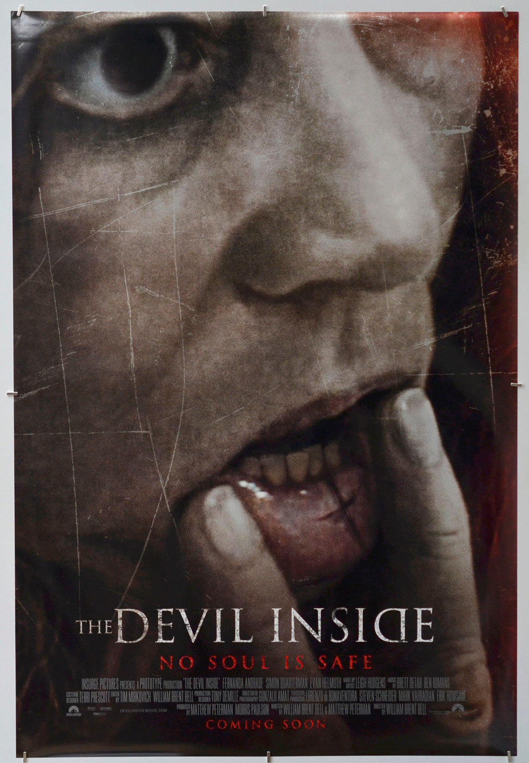 The Devil Inside - Original One Sheet Poster - Film Poster - Movie Poster 