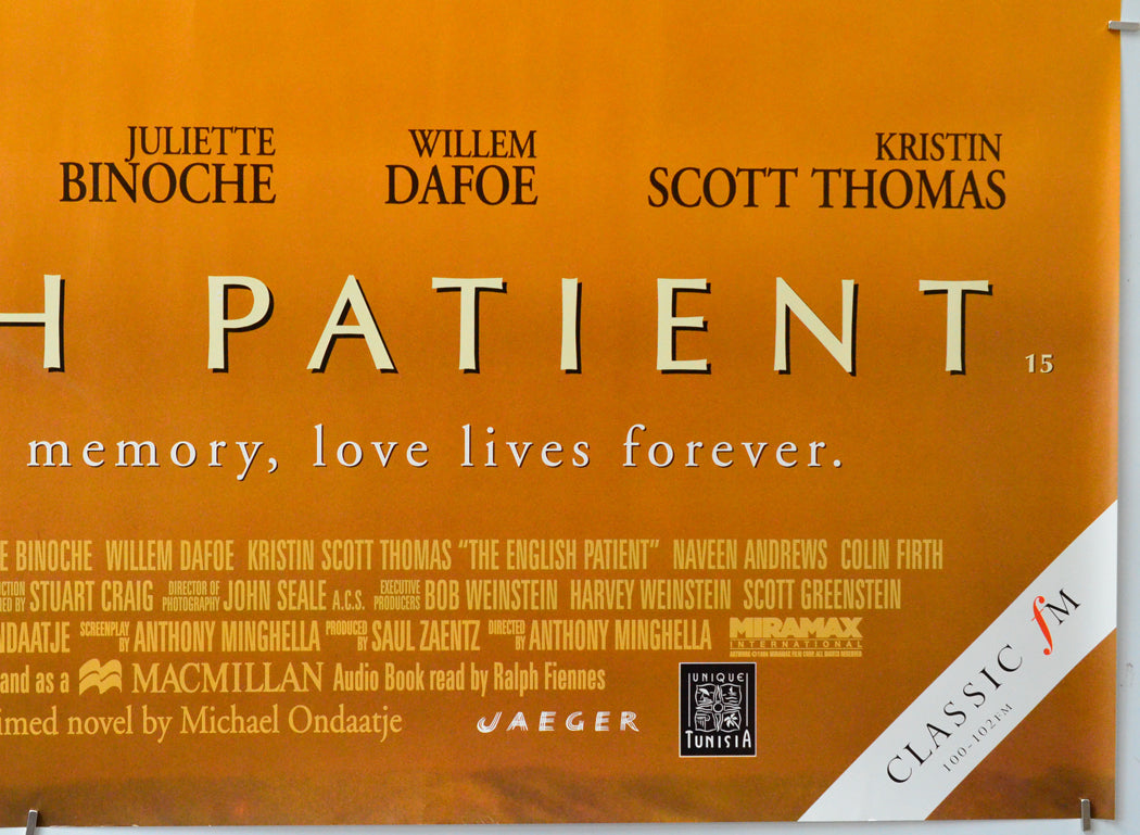 The English Patient (Bottom Right) Cinema Quad Movie Poster 