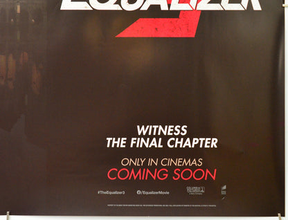 The Equalizer 3 (Bottom Right) Cinema Quad Movie Poster 