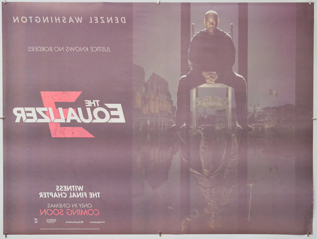 The Equalizer 3 (Back) Cinema Quad Movie Poster 