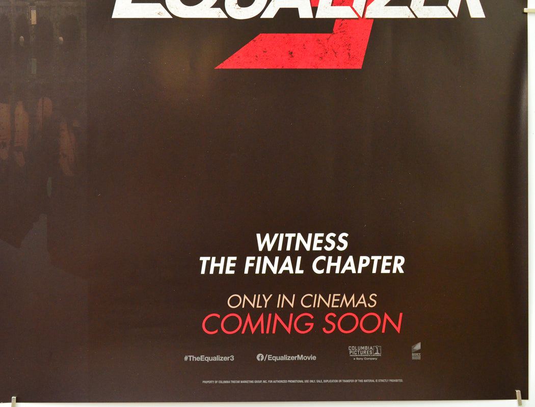 The Equalizer 3 (Bottom Right) Cinema Quad Movie Poster 