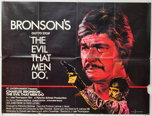 The Evil That Men Do - Original Quad Poster - Film Poster - Movie Poster