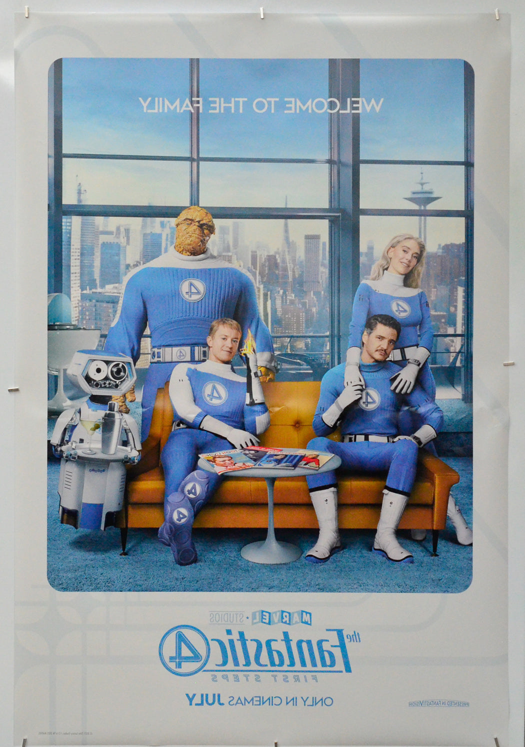 The Fantastic Four: First Steps (Back) Cinema One Sheet Movie Poster 