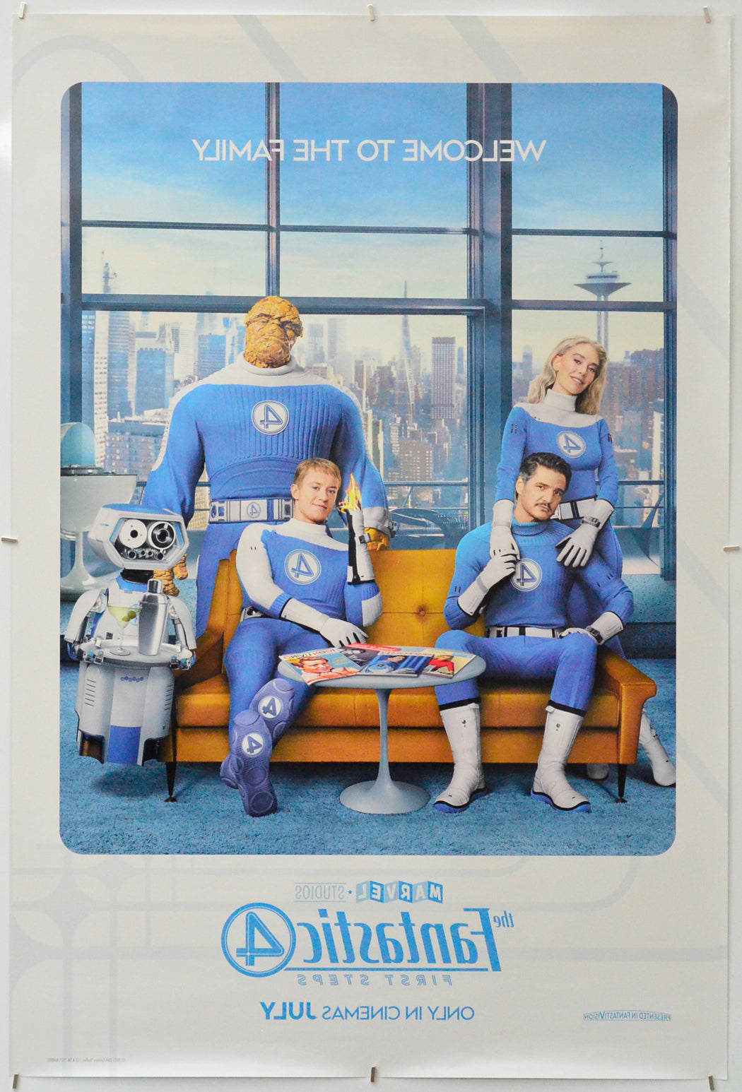The Fantastic Four: First Steps (Back) Cinema One Sheet Movie Poster 