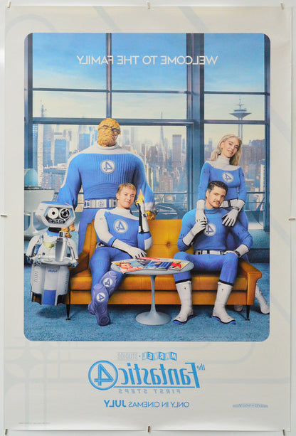 The Fantastic Four: First Steps (Back) Cinema One Sheet Movie Poster 