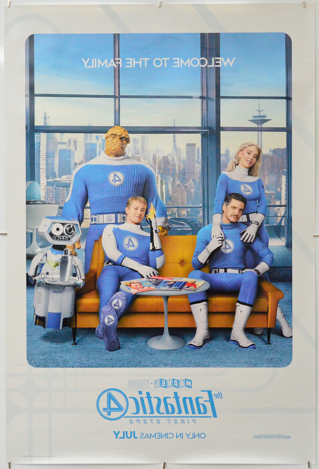The Fantastic Four: First Steps (Back) Cinema One Sheet Movie Poster 