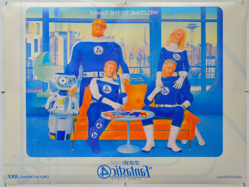The Fantastic Four: First Steps (Back) Cinema Quad Movie Poster 