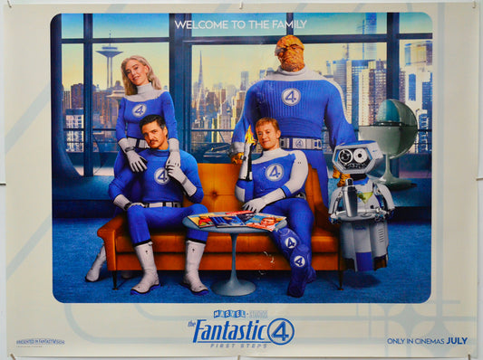 The Fantastic Four: First Steps - Original Quad Poster - Film Poster - Movie Poster