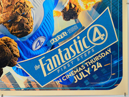 The Fantastic Four: First Steps (Bottom Right) Cinema Quad Movie Poster 