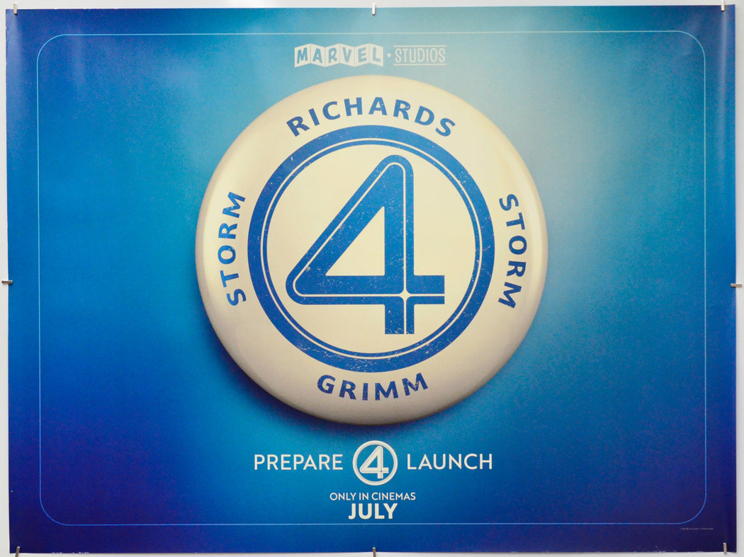 The Fantastic Four: First Steps - Original Quad Poster - Film Poster - Movie Poster