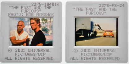 The Fast And The Furious (Slides 3 and 4) Original 35mm Slides - Cinema Press Slides