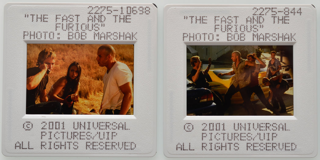 The Fast And The Furious (Slides 5 and 6) Original 35mm Slides - Cinema Press Slides