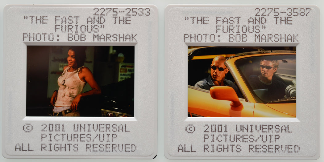The Fast And The Furious (Slides 7 and 8) Original 35mm Slides - Cinema Press Slides