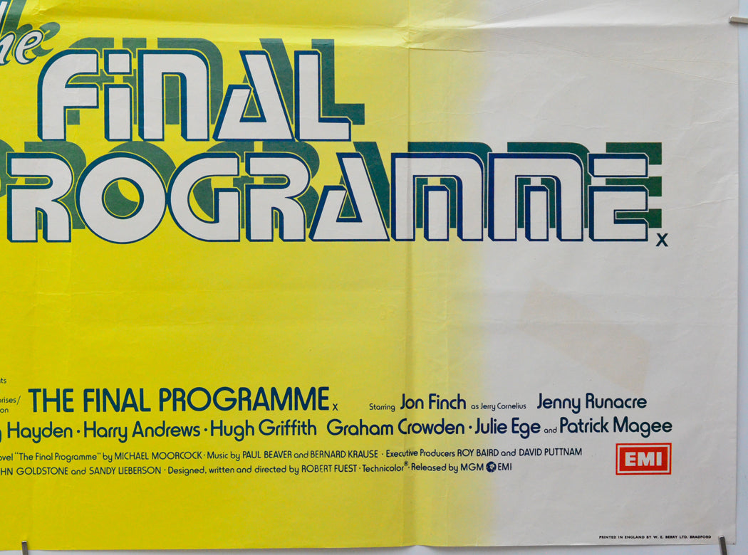 The Final Programme (Bottom Right) Cinema Quad Movie Poster 