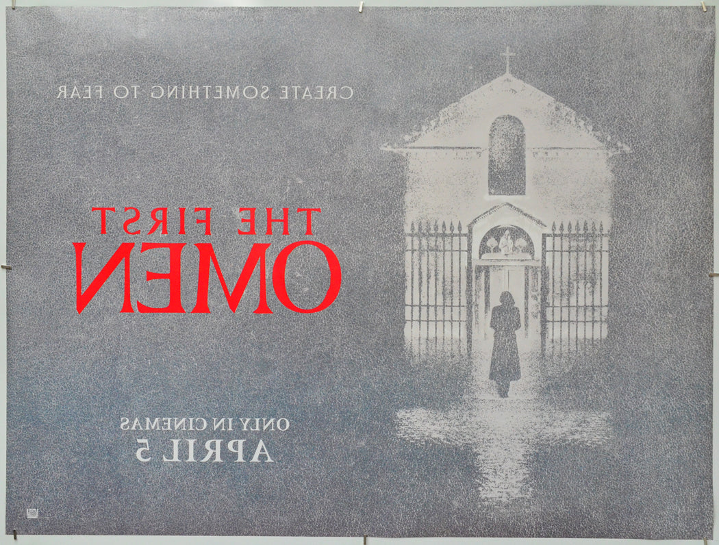 The First Omen (Back) Cinema Quad Movie Poster 