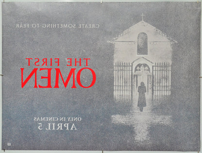 The First Omen (Back) Cinema Quad Movie Poster 