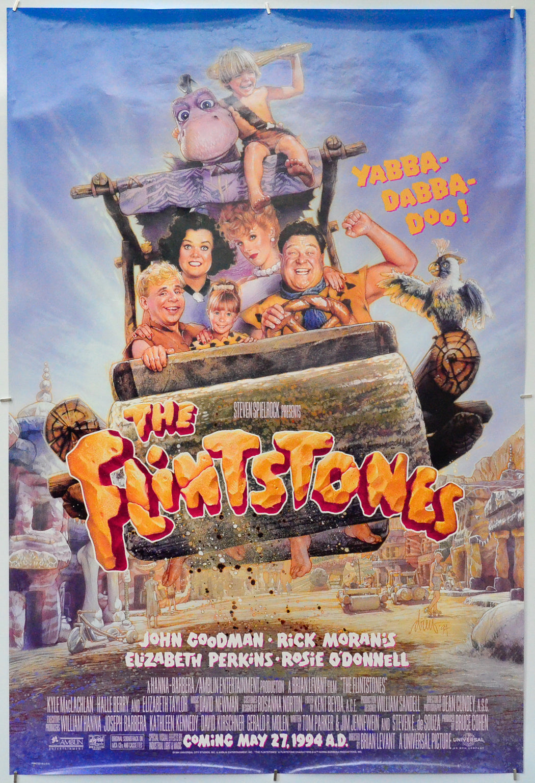 The Flintstones - Original One Sheet Poster - Film Poster - Movie Poster 