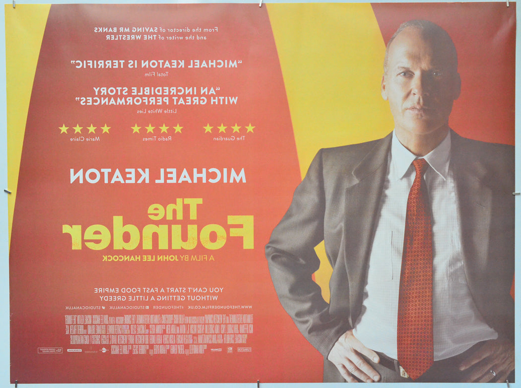 The Founder (Back) Cinema Quad Movie Poster 