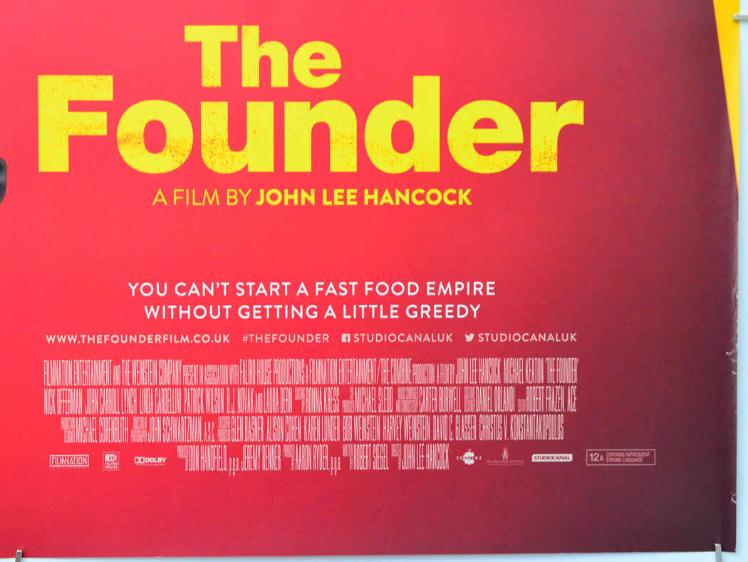 The Founder (Bottom Right) Cinema Quad Movie Poster 