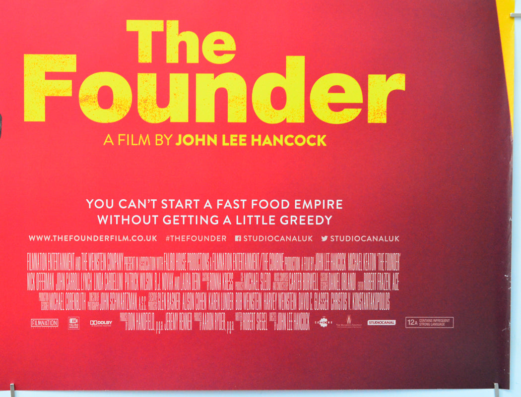 The Founder (Bottom Right) Cinema Quad Movie Poster 