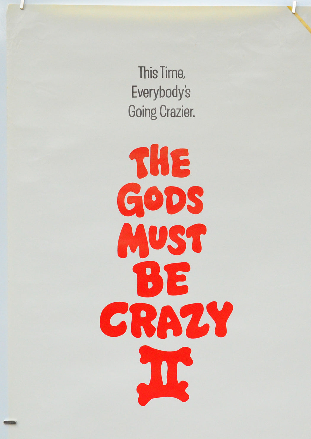 The Gods Must Be Crazy II (Top Left) Cinema One Sheet Movie Poster 
