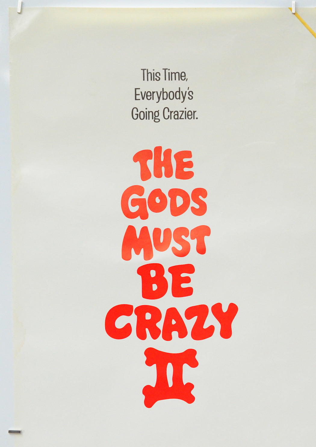 The Gods Must Be Crazy II (Top Left) Cinema One Sheet Movie Poster 
