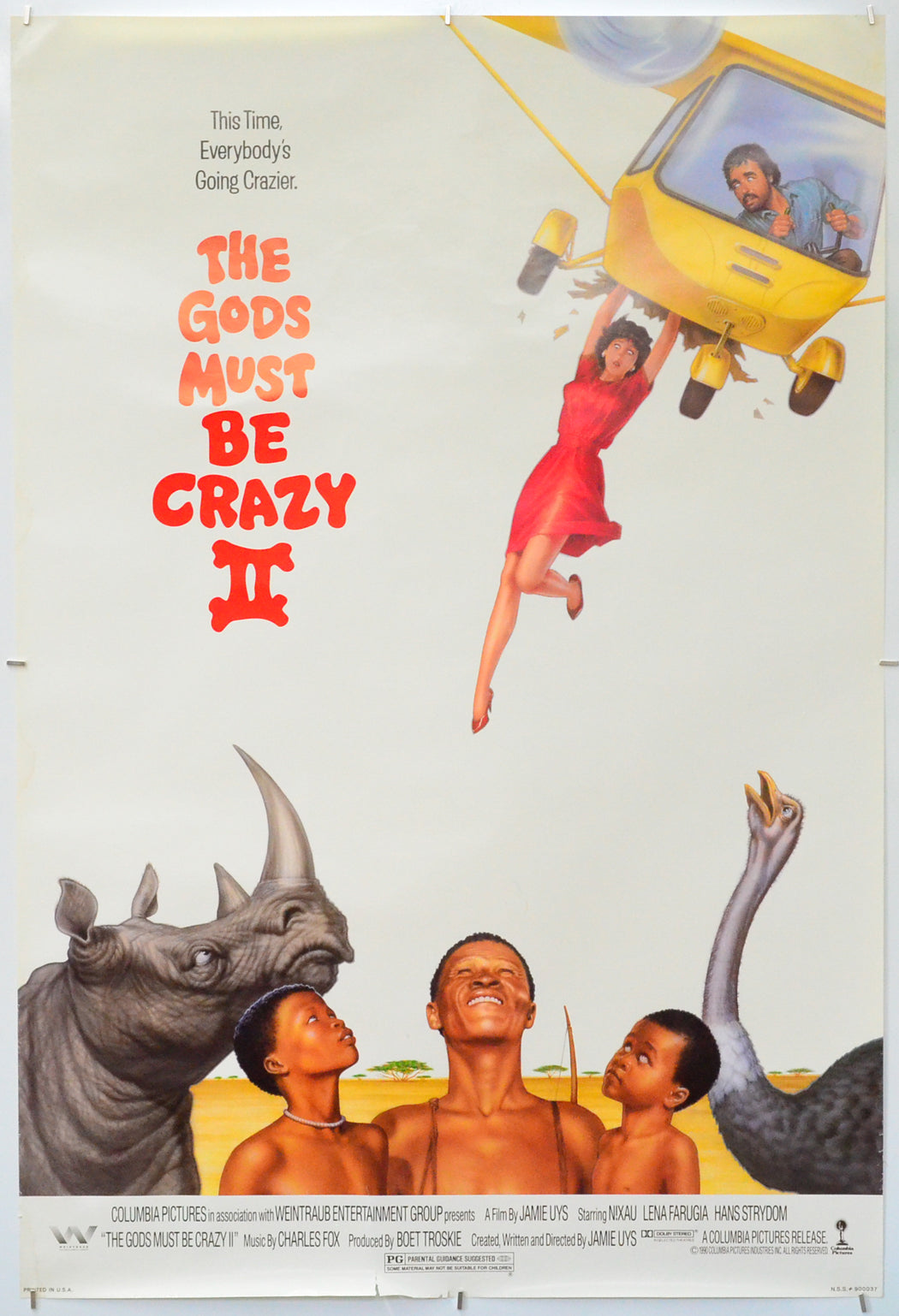 The Gods Must Be Crazy II - Original One Sheet Poster - Film Poster - Movie Poster 
