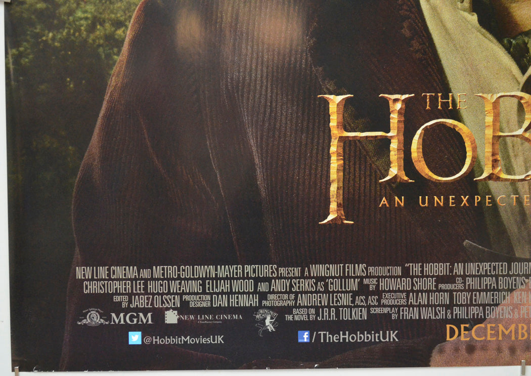 The Hobbit : An Unexpected Journey (Bottom Left) Cinema Quad Movie Poster 