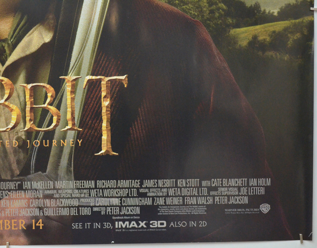 The Hobbit : An Unexpected Journey (Bottom Right) Cinema Quad Movie Poster 