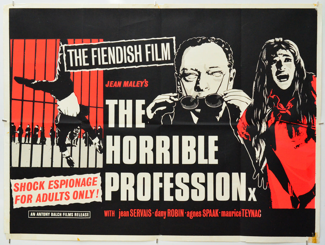 The Horrible Profession - Original Quad Poster - Film Poster - Movie Poster